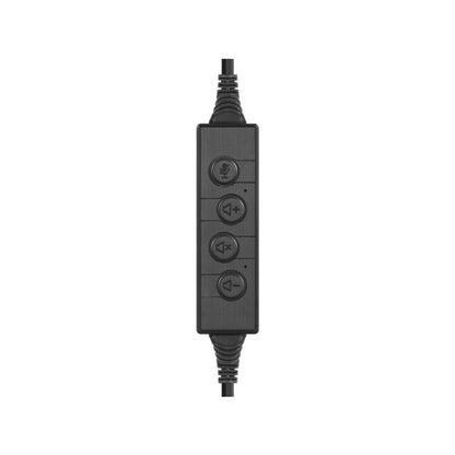 Slušalke žične Sandberg naglavne z mikrofonom USB-C Chat Headset črna kontrolnik na kablu (126-47)