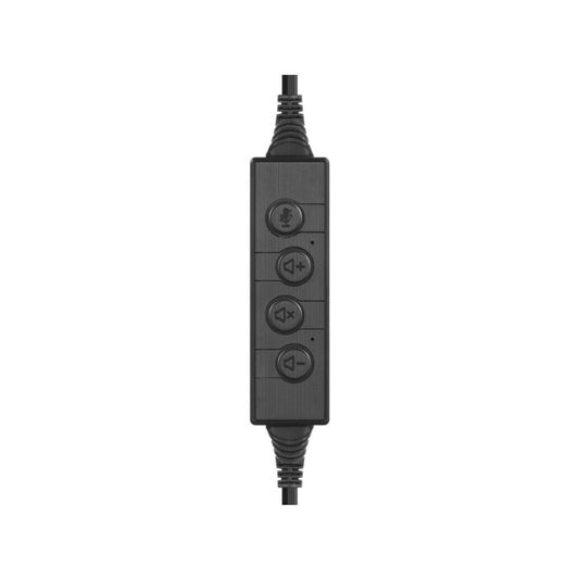 Slušalke žične Sandberg naglavne z mikrofonom USB-C Chat Headset črna kontrolnik na kablu (126-47)