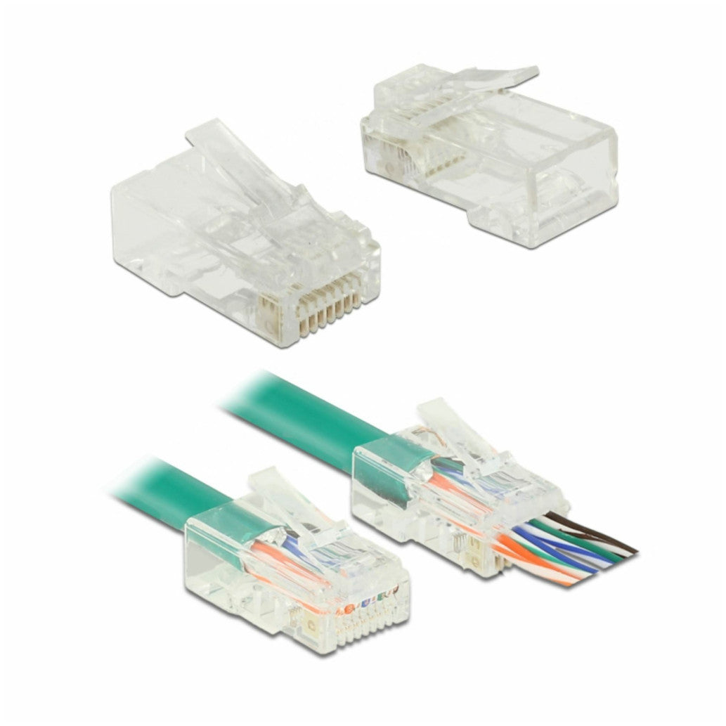 Konektor RJ45 CAT.6 UTP 20p Delock (86453)