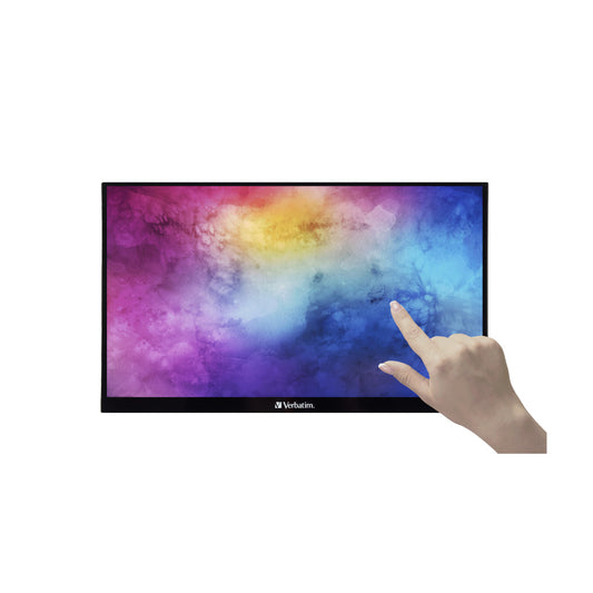 Prenosni monitor Verbatim 43,9 cm (17,3") PMT-17 1920x1080 IPS 6ms HDMI 2xUSB-C USB2.0 Zvočniki 10 točkovni kapacitivni G+G