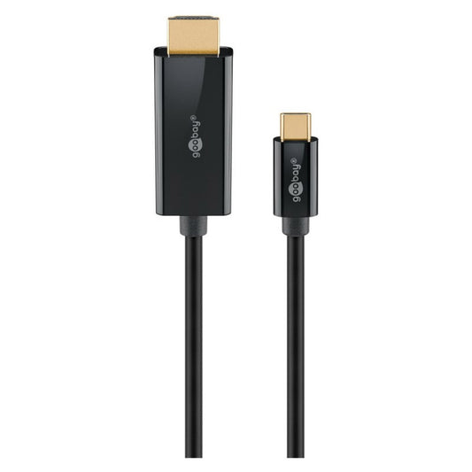 Kabel USB-C 3.1 => HDMI 2,0m UHD 4K@60HZ črn Goobay (75697)