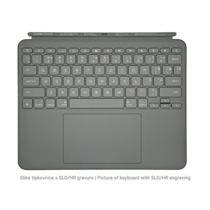 Ovitek s tipkovnico Logitech Combo Touch za iPad Air 13" M2/M3/M4 siv Slo gravura
