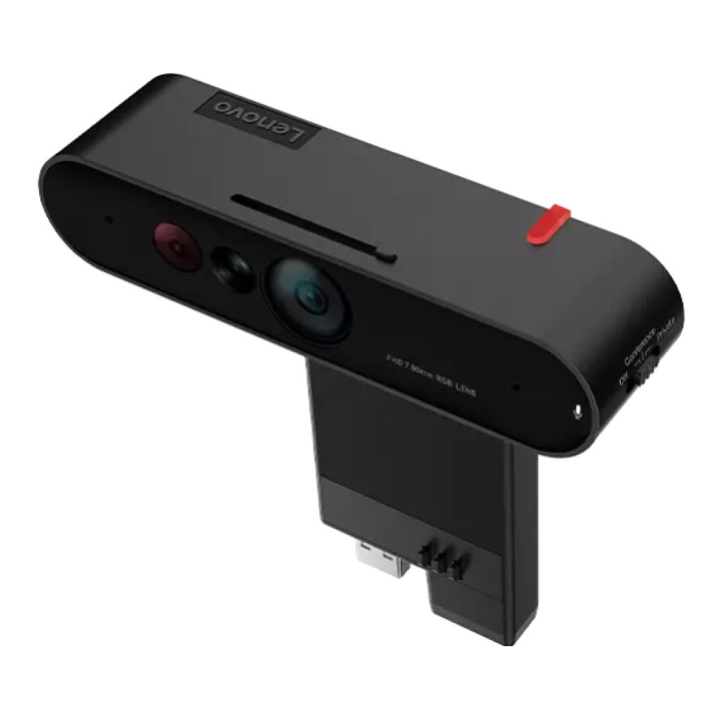 Spletna kamera Lenovo ThinkVision MC60 (S) - Short FHD 30FPS 90° USB črna AI autofokus 4x dvojni mikrofon (4XC1K97399)