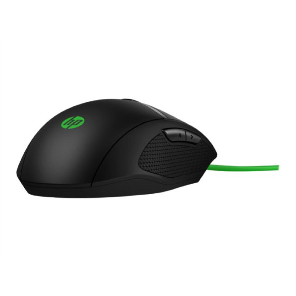 Miš HP 300 Pavilion Gaming Maus črna zelena 8 gumbov 5000 dpi (4PH30AA)