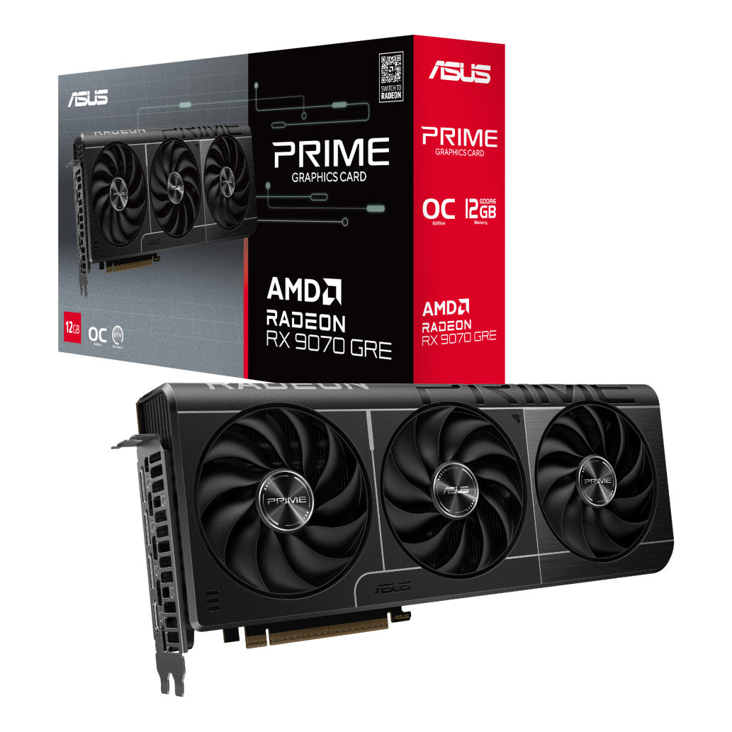 Grafična kartica AMD RX 9070 GRE Asus Prime - 12GB GDDR6  | 3xDisplayport 2.1 1xHDMI 2.1 (90YV0PP0-M0NA00)