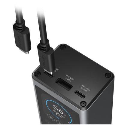 Prenosna baterija Lenovo Powerbank 140W 20000mAh 2xUSB-C 1xUSB-A črno/siva
