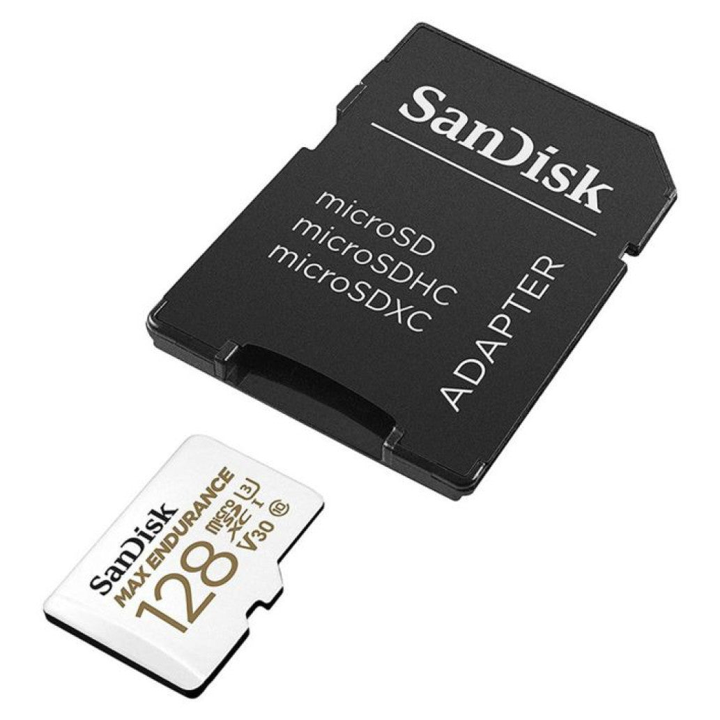 Spominska kartica microSDXC 128GB Sandisk Max Endurance 100MB/s/40MB/s U3 V30 UHS-I +adapter (SDSQQVR-128G-GN6IA)