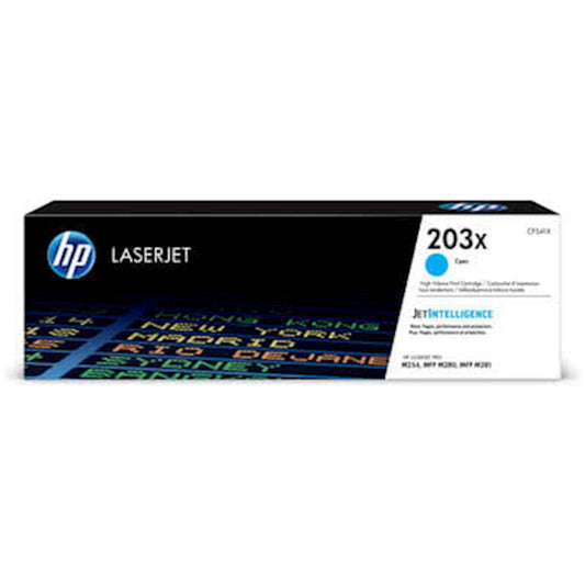 TONER HP 203X CYAN ZA COLOR LJ Pro M254dn, M365dw, MFP M280nw, M281cdw, M281fdn (2.500 STRANI) (CF541X)