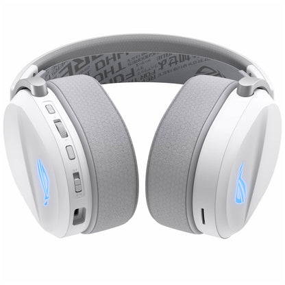 Slušalke brezžične Asus naglavne z mikrofonom BT/USB-C ROG Pelta bele Bluetooth (90YH0410-BHUA10)