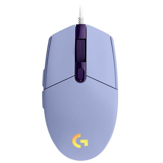Gaming miška Žična Logitech G102 LightSync, vijolična (910-005854)