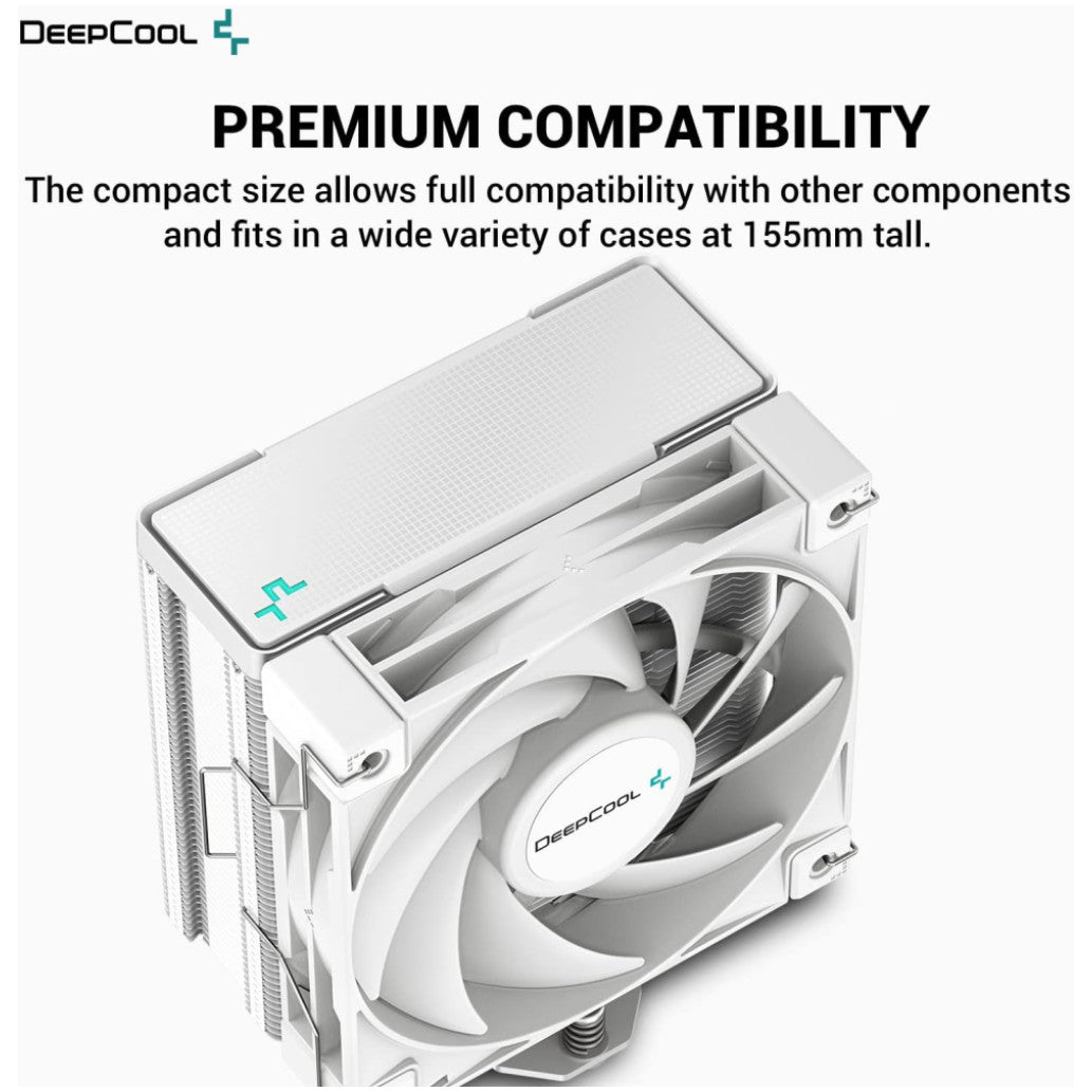 Zračni hladilnik DeepCool AK400 WH - 29 dB 156mm bela (R-AK400-WHNNMN-G-1)