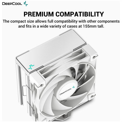 Zračni hladilnik DeepCool AK400 WH - 29 dB 156mm bela (R-AK400-WHNNMN-G-1)