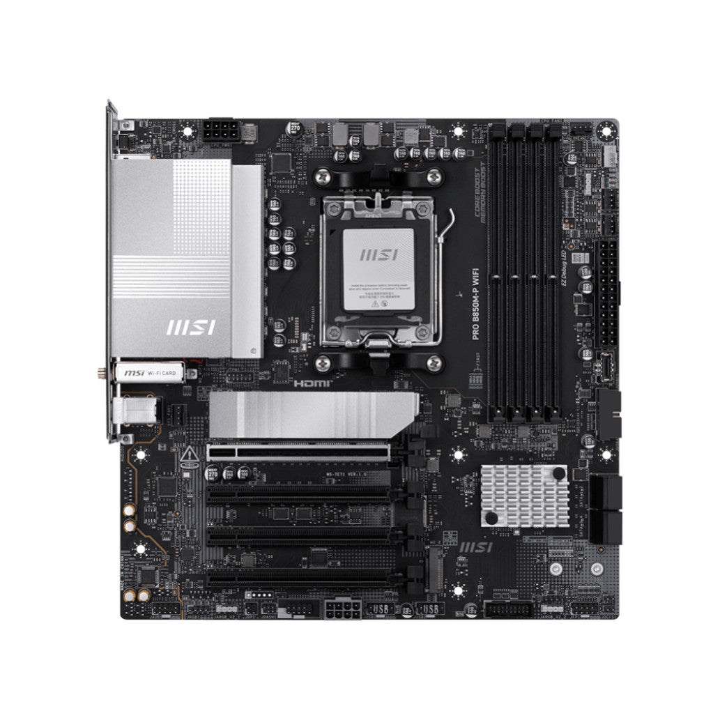 Osnovna plošča AM5 MSI PRO B850M-P WIFI microATX HDMI DisplayPort