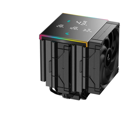 Zračni hladilnik DeepCool AK620 Digital SE - 120mm 28 dB 161mm ARGB črna (R-AK620-BKADMN-GJD)
