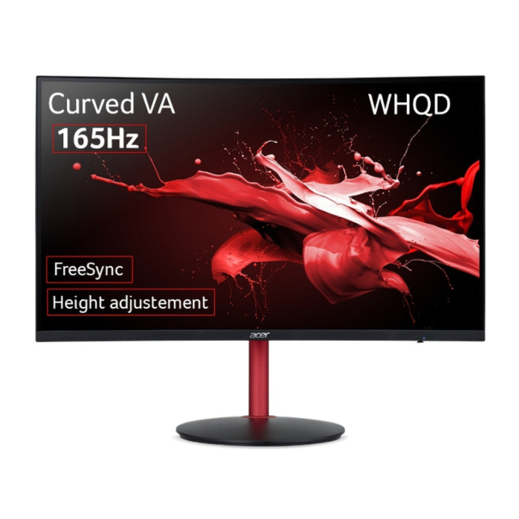 Monitor Acer 68,6 cm (27,0")  XZ272UPbmiiphx 2560x1440 Curved Gaming 165Hz VA 4ms 2xHDMI DisplayPort HAS Zvočniki  FreeSync HDR400