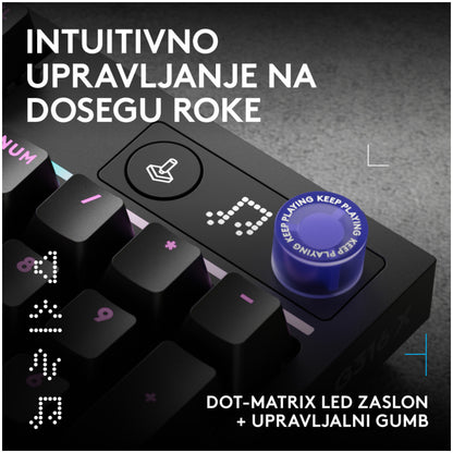 Gaming Tipkovnica Žična Logitech G316 X 98 | SLO gravura črna RGB (920-014201)