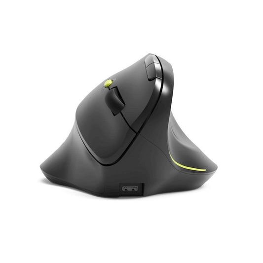 Miš brezžična + Bluetooth ergonomska Port Ergo Soft 1600DPI za desničarje 5 gumbov črna (910200)