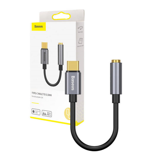 Adapter avdio USB-C (m) => 3,5mm (ž) stereo Baseus DAC 0,09m (CATL54-0G)