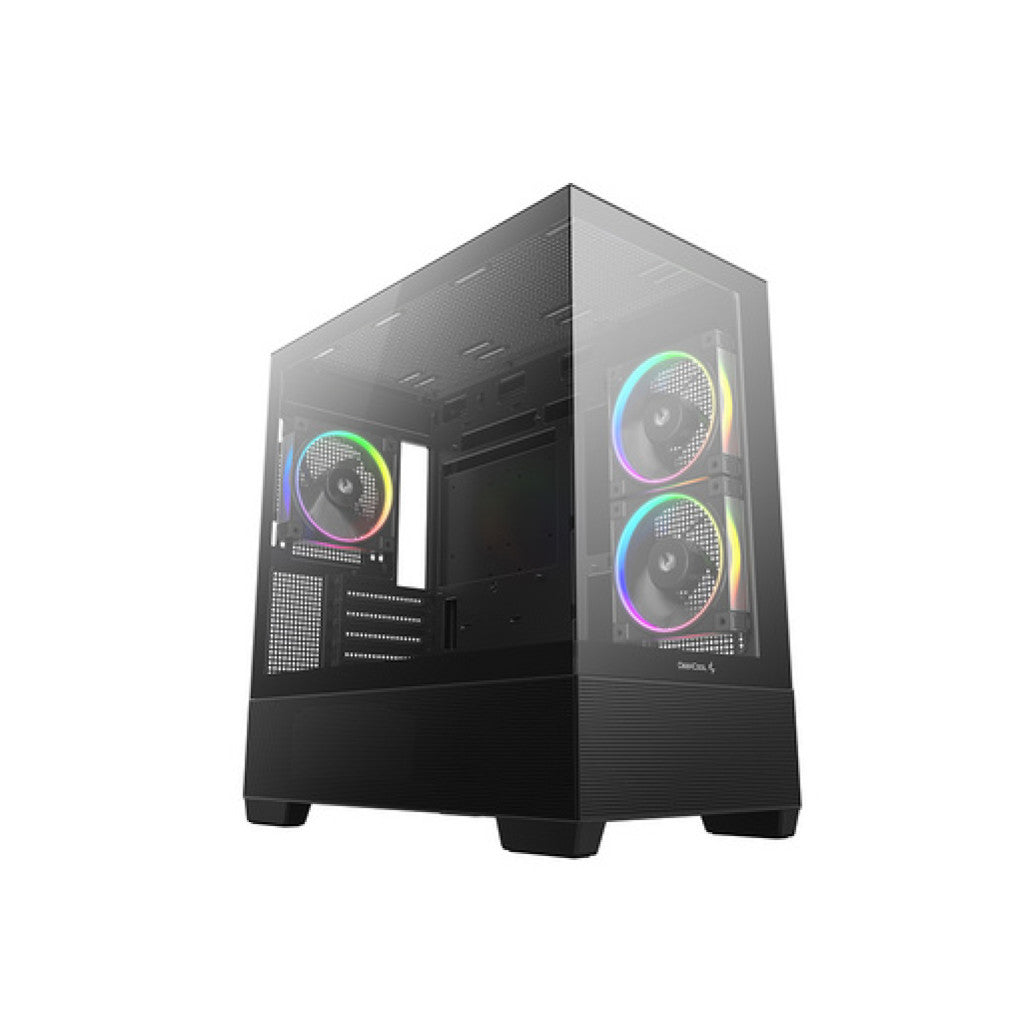 Ohišje Deepcool CG380 3F MidiATX - črna RGB