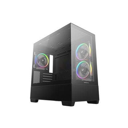 Ohišje Deepcool CG380 3F MidiATX - črna RGB