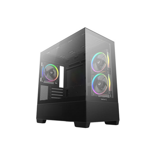 Ohišje Deepcool CG380 3F MidiATX - črna RGB