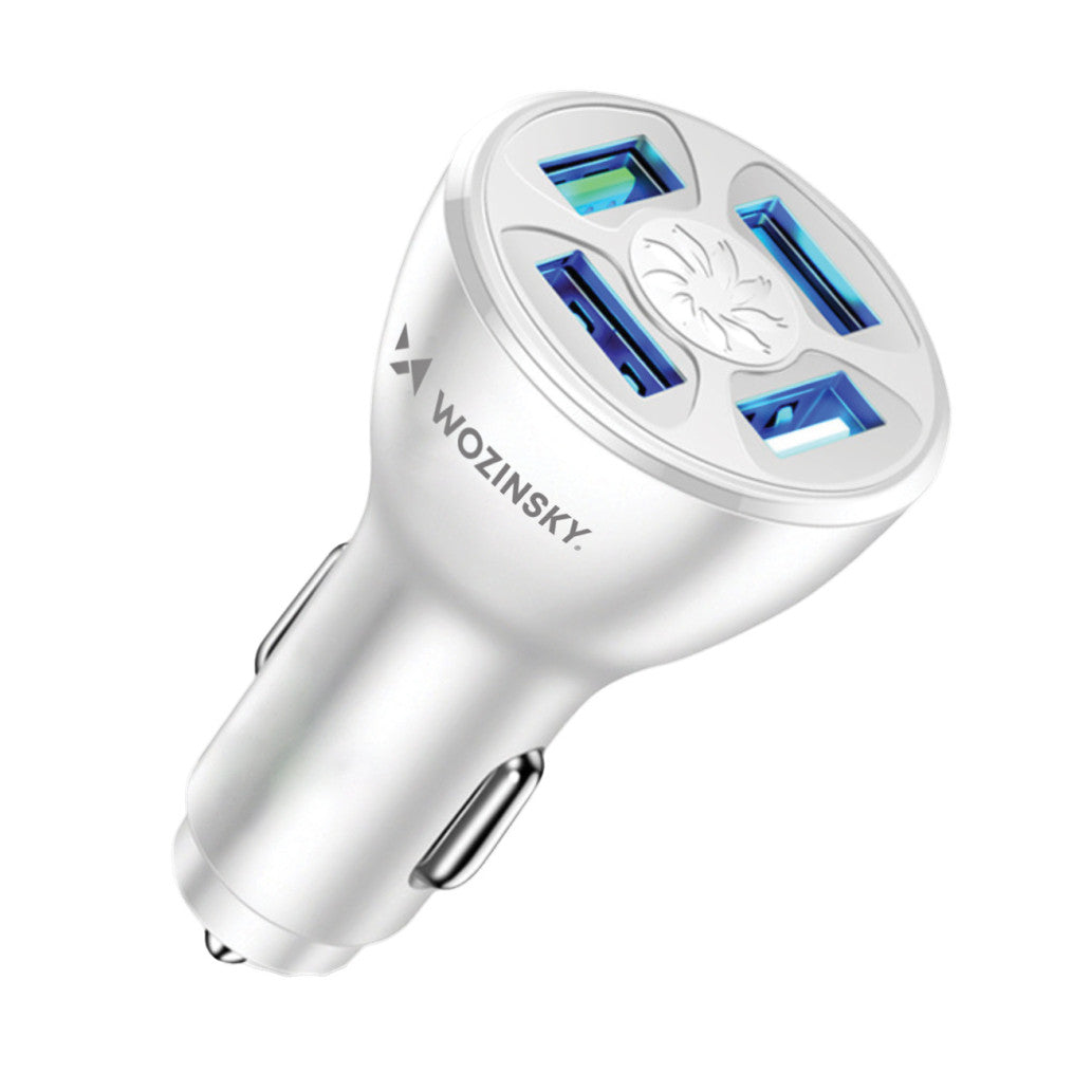 Avto polnilec 12V/24V => 4x USB-A 50W QC3 Wozinsky (WCCAW)