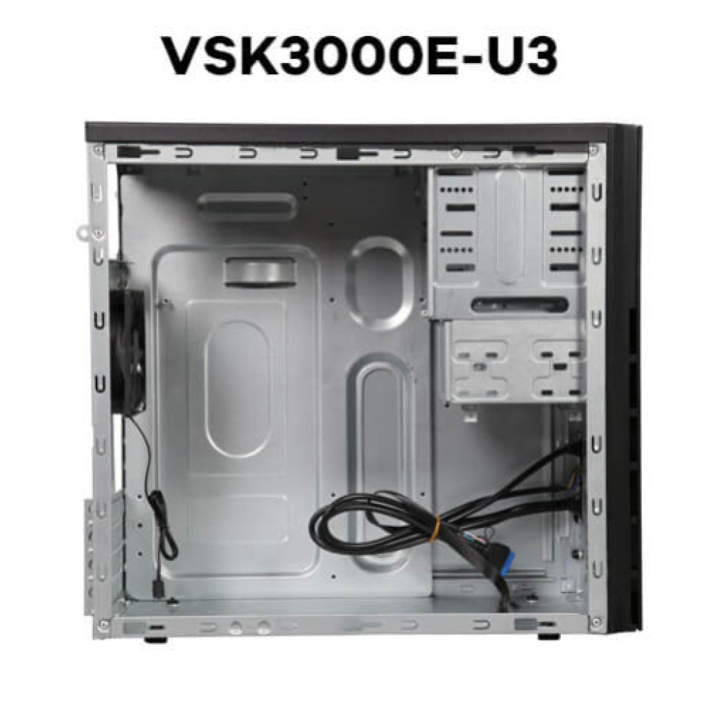 Ohišje Antec VSK3000E U3 MidiATX - črna