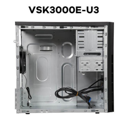 Ohišje Antec VSK3000E U3 MidiATX - črna