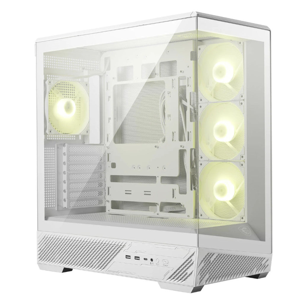 Ohišje MSI MAG Pano 130R PZ microATX - bela RGB