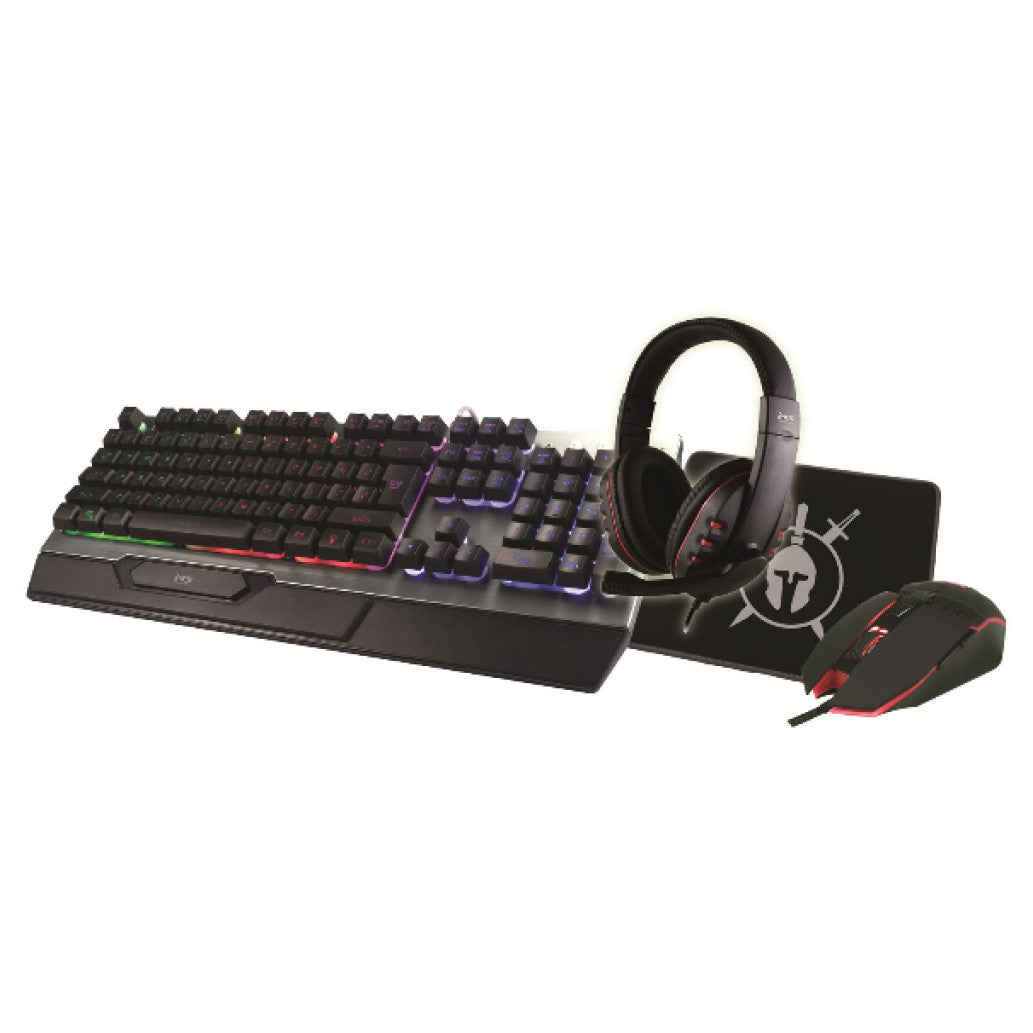 Tipkovnica  +MIŠ+ Podloga + Slušalke Gaming  MS Industrial ELITE C500 komplet 4 v 1