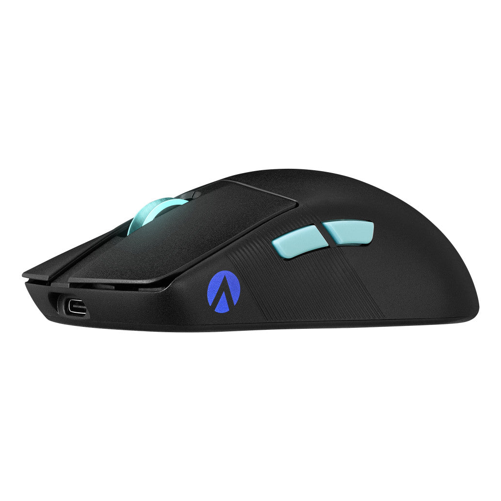 Miš Asus brezžična Harpe Ace Aim Lab Edition optična gaming 54g 36000DPI RGB črna (90MP02W0-BMUA00)