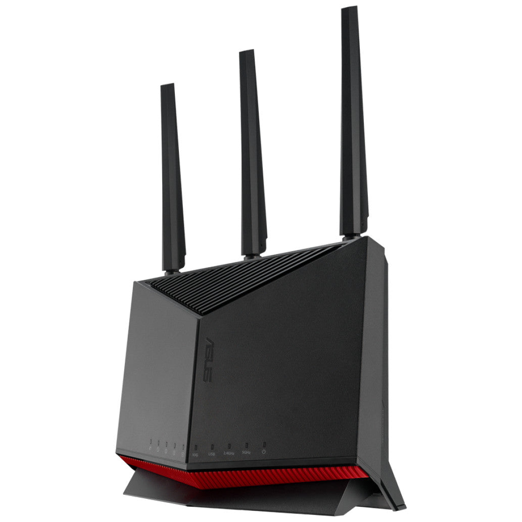 Usmerjevalnik brezžični Asus RT-BE86U WiFi7 802.11be BE6800 10000Mbit/s MU-MIMO 4xLAN 3x antena (90IG08W0-MO9A0V)