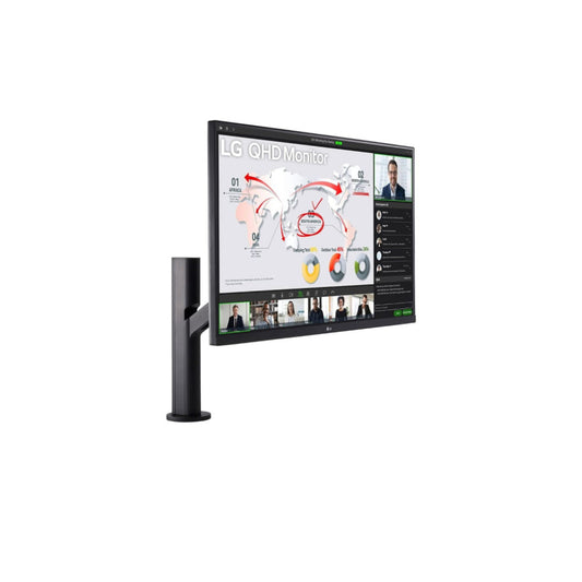 Monitor LG 80 cm (31,5") 32QP880N-B.AEU 2560x1440 75Hz IPS 5ms 2xHDMI DisplayPort USB-C 96W 2xUSB3.2 Pivot Zvočniki 2x5W  sRGB99% FreeSync KVM HDR10 črna