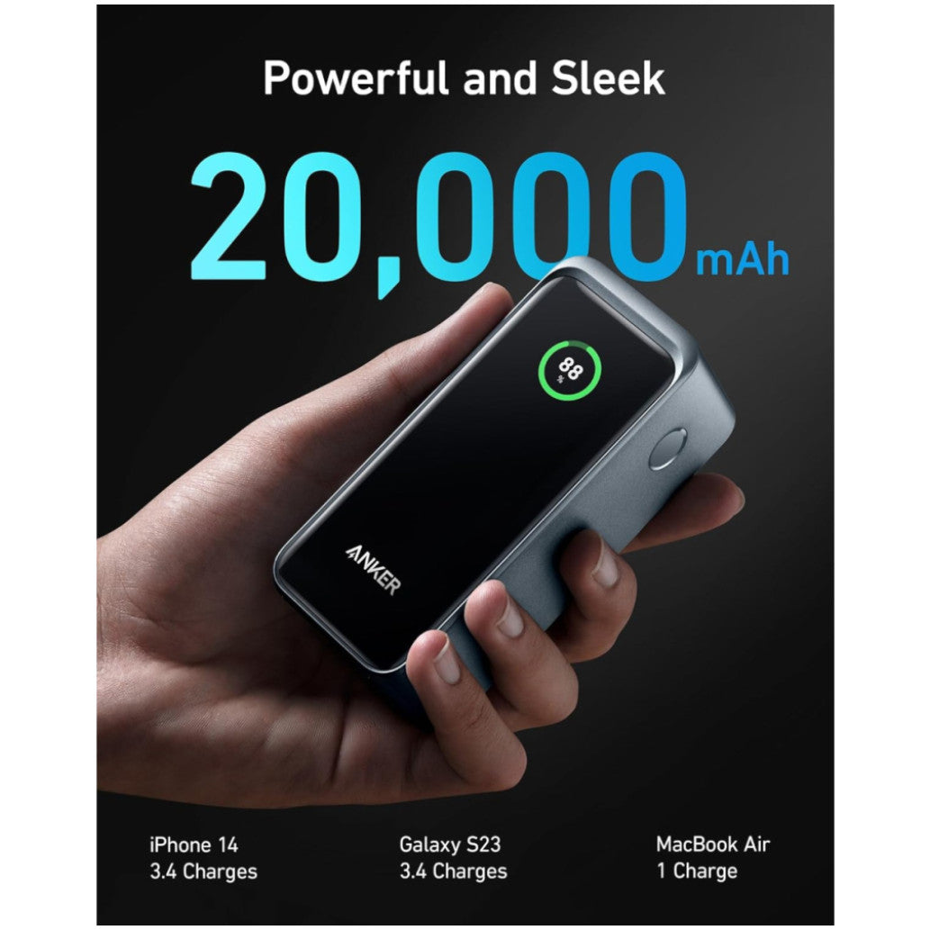 Prenosna baterija Anker Prime Powerbank 20.000mAh, 1xUSB, 2xUSB-C, 200W (A1336011)