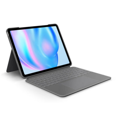 Ovitek s tipkovnico Logitech Combo Touch za iPad Air 13" M2/M3/M4 siv Slo gravura