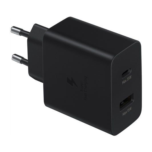 Hišni polnilec Samsung 35W EP-TA220 100-240V => 1x USB-A (ž) 1x USB-C črn (EP-TA220NBEGEU)