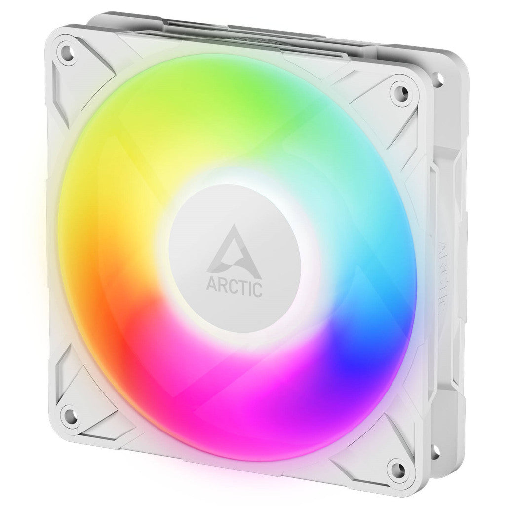 Ventilator Arctic P12 Pro PWM 120mm bela ARGB