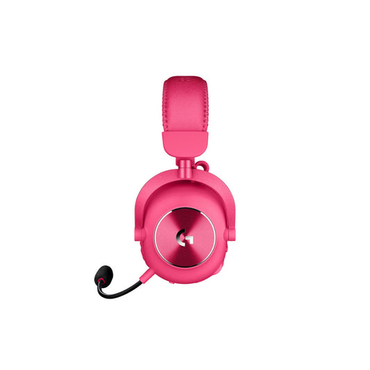 Slušalke brezžične Logitech naglavne z mikrofonom BT/RCA/USB G PRO X 2 LIGHTSPEED roza Gaming (981-001275)