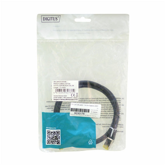 KABEL PATCH SFTP Cat.6A 1,00m RJ45 500MHz črn Digitus (DK-1644-A-010/BL)
