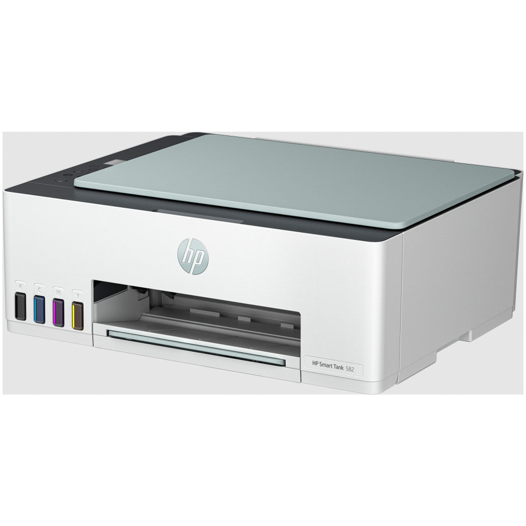 Tiskalnik multifunkcijski brizgalni barvni HP Smart Tank 582 A4 enostransko skeniranje USB WiFi 22ppm Cashback 1.8.2025-31.10.2026 - 20€ (4A8D6A)