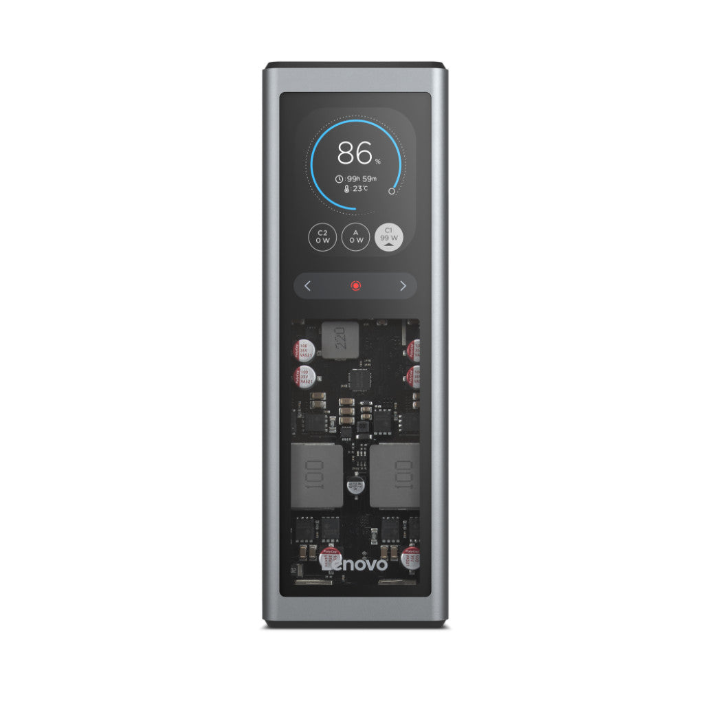 Prenosna baterija Lenovo Powerbank 140W 20000mAh 2xUSB-C 1xUSB-A črno/siva
