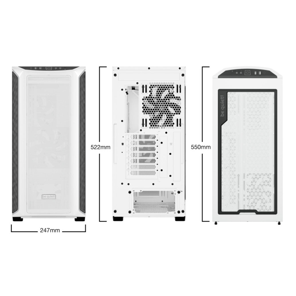 Ohišje Bequiet SHADOW BASE 800DX ATX - bela RGB