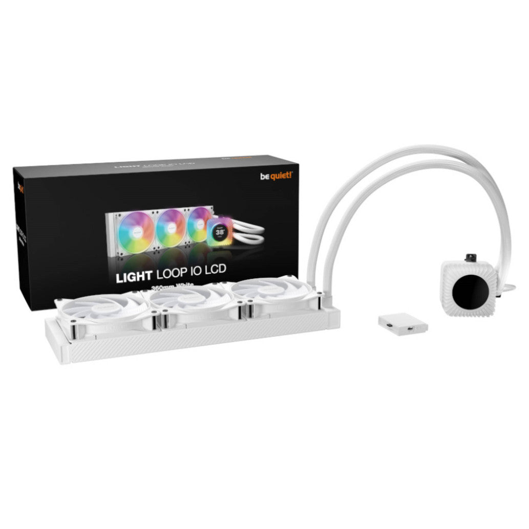 Vodno hlajenje be quiet! Light Loop IO LCD - 360mm RGB bela (BW033)