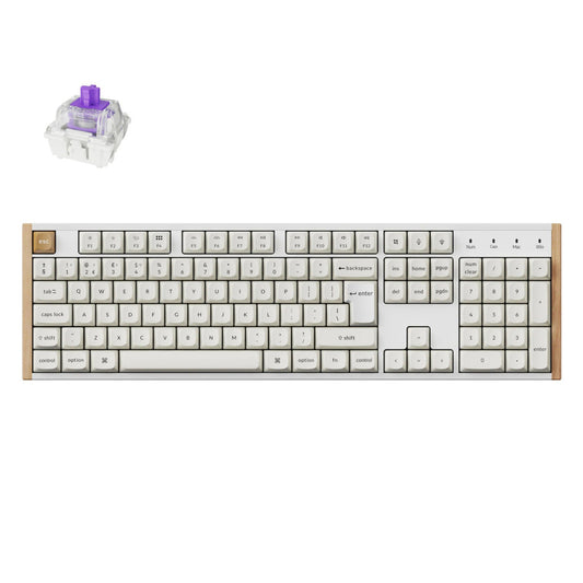 Mehanska Tipkovnica brezžična Keychron K10 HE Special Edition UK | bela RGB (Nebula magnetic switch) (K10H-Q1-UK)