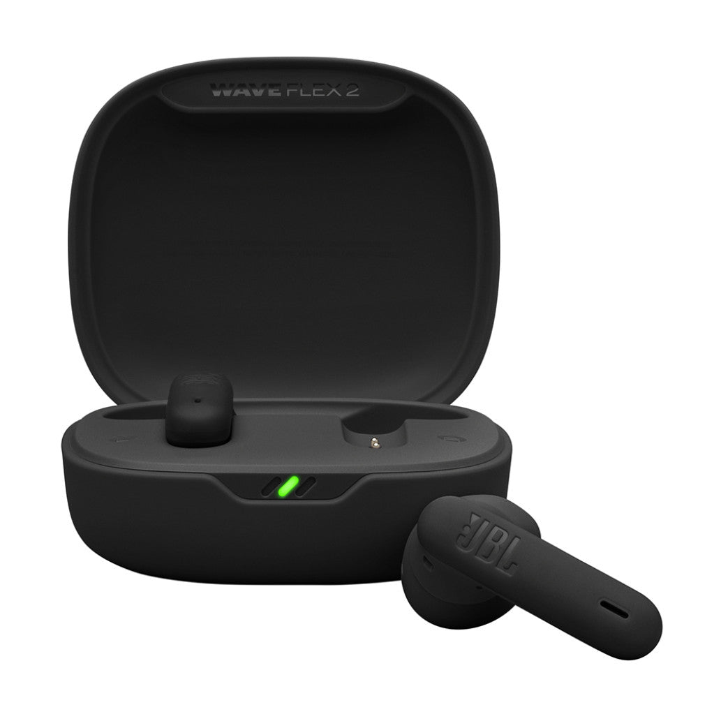Slušalke brezžične JBL ušesne BT Wave Flex 2 črne z mikrofonom (JBLWFLEX2BLK)