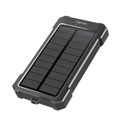 Prenosna baterija Logilink 10000mAh 20W 2x USB-A 1x USB-C solarna črna (PA0390)