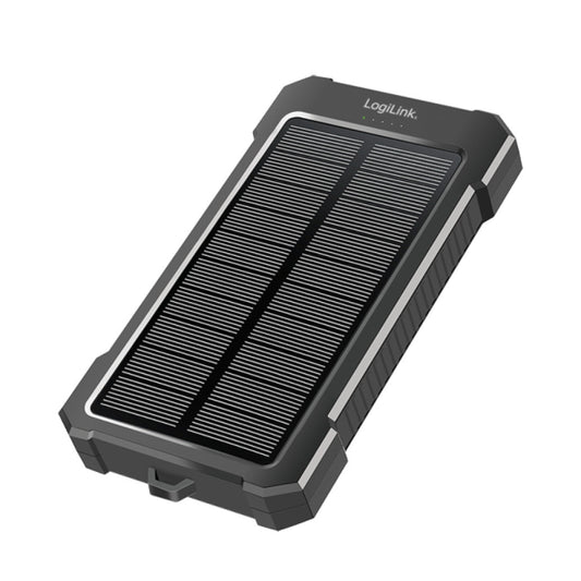 Prenosna baterija Logilink 10000mAh 20W 2x USB-A 1x USB-C solarna črna (PA0390)