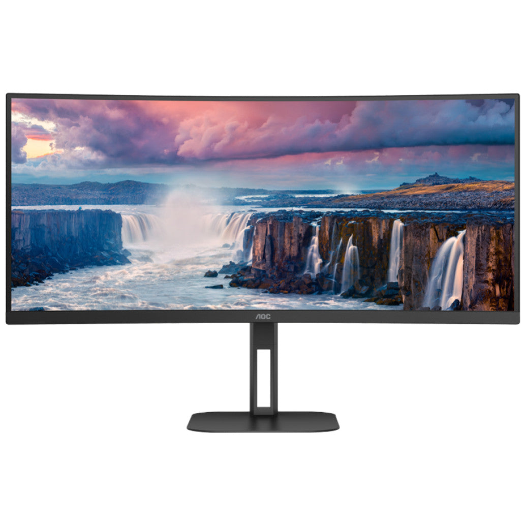 Monitor AOC 86,4 cm (34,0") CU34V5C 3440x1440 Curved 100Hz VA 1ms HDMI DisplayPort USB-C 65W 4xUSB3.2 HAS Zvočniki 2x5W  6H sRGB100% FreeSync Value-Line