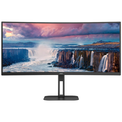 Monitor AOC 86,4 cm (34,0") CU34V5C 3440x1440 Curved 100Hz VA 1ms HDMI DisplayPort USB-C 65W 4xUSB3.2 HAS Zvočniki 2x5W  6H sRGB100% FreeSync Value-Line
