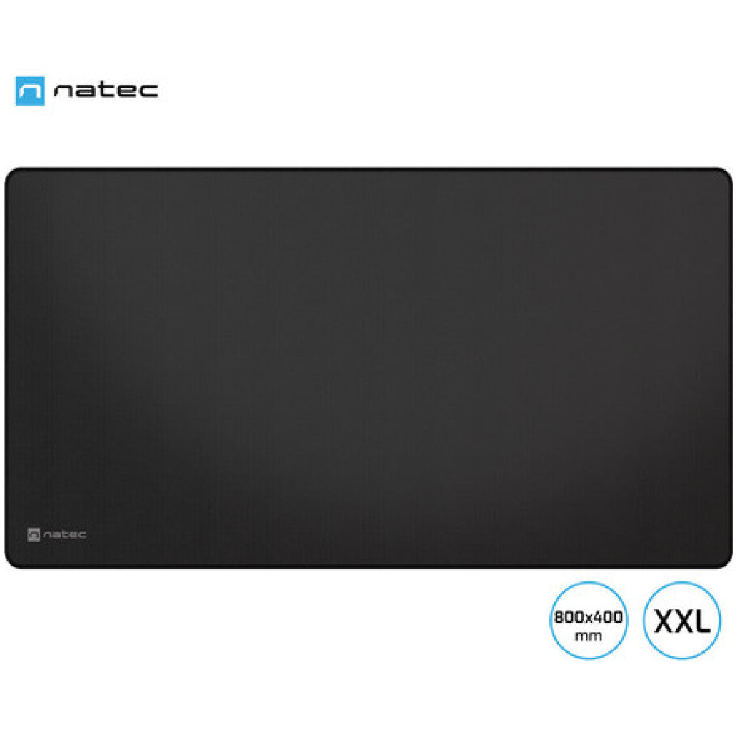 Podloga za miško NATEC tekstilna tkanina 800x400mm XXL vodoodporna črna (POD-NAT-COLORS-XXL-B)